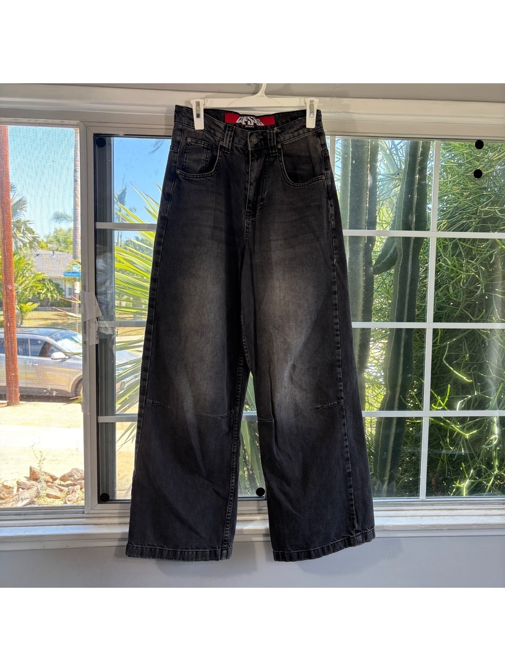 Colossus Jeans black wide leg jeans